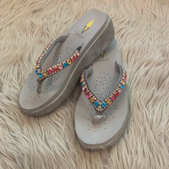 Volatile Rhinestone Sandals size 8